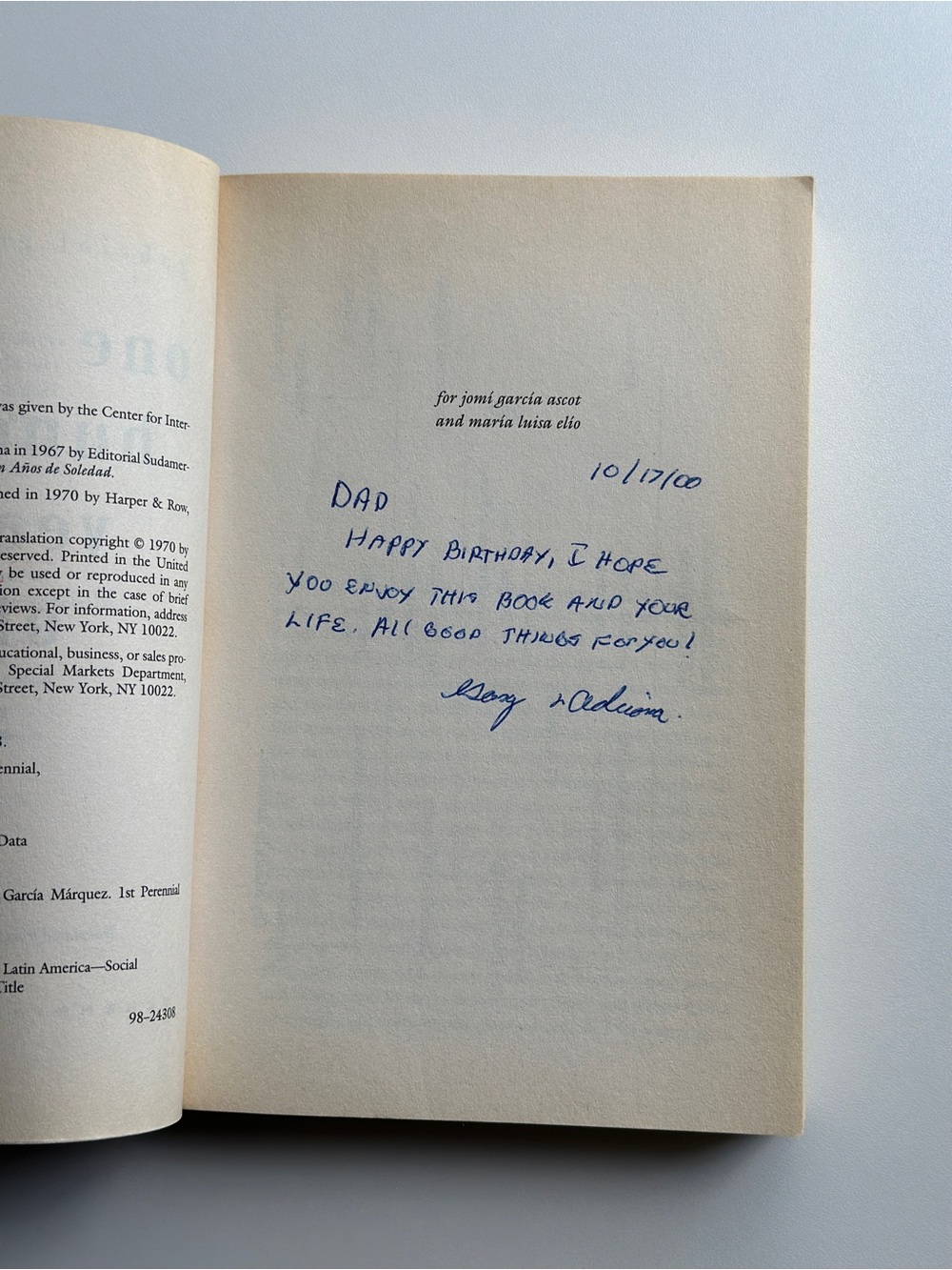 One Hundred Years of Solitude by Gabriel Garcia Marquez |Fiction| FREE W/ PURCH - Picture 11 of 12